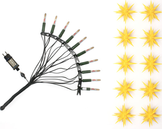 Herrnhuter Sterne Kette mit 10 Sternen, A1s
