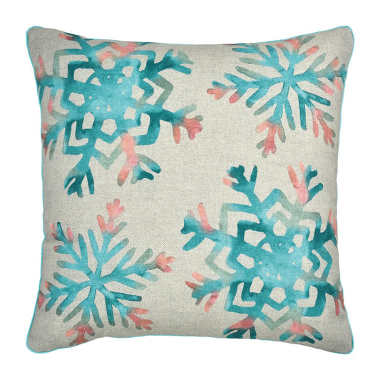 PAD Kissenhülle "Flakes" 45x45cm, Farbe Aqua